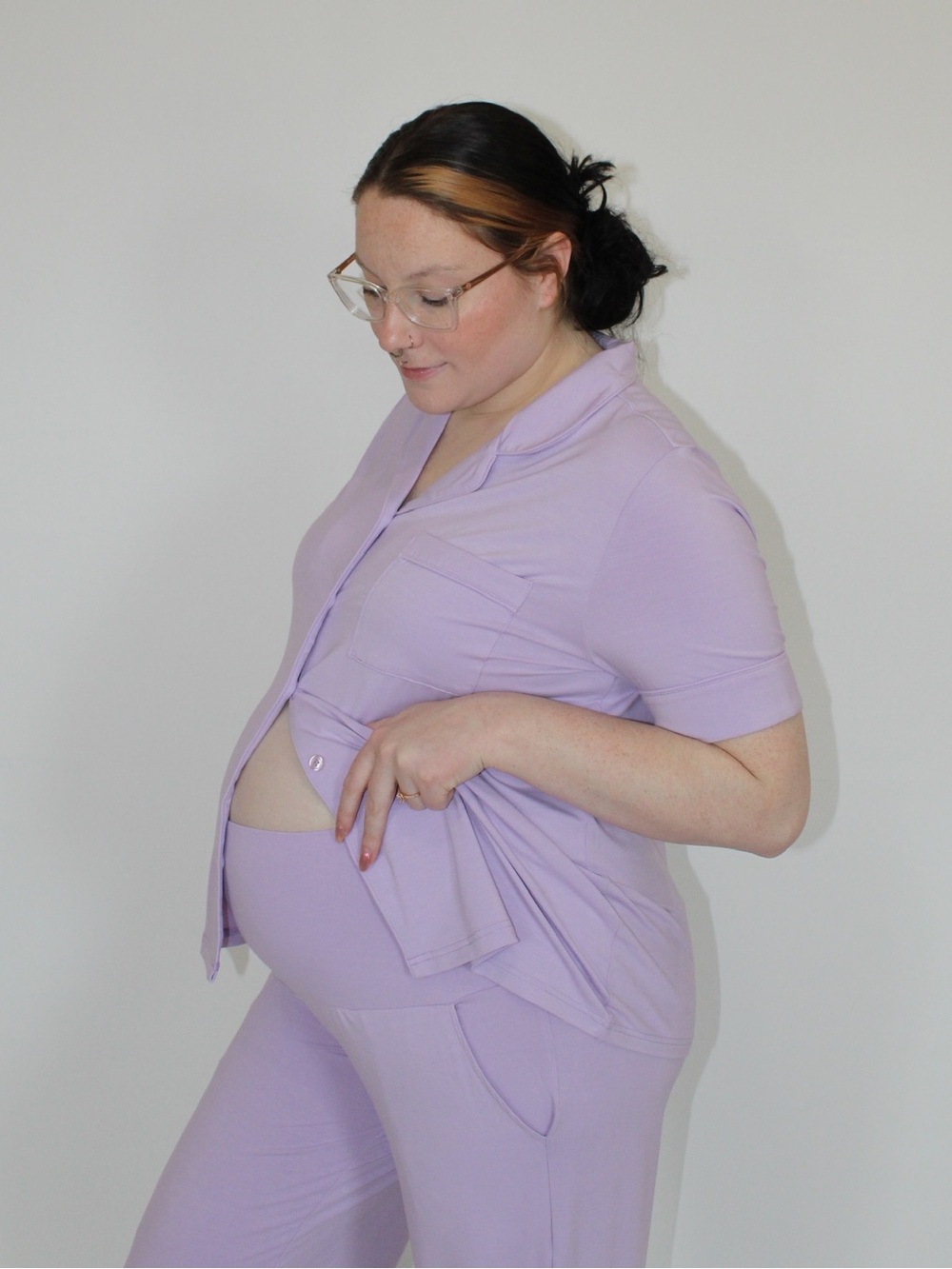 Purple Two-Piece Loungewear Set